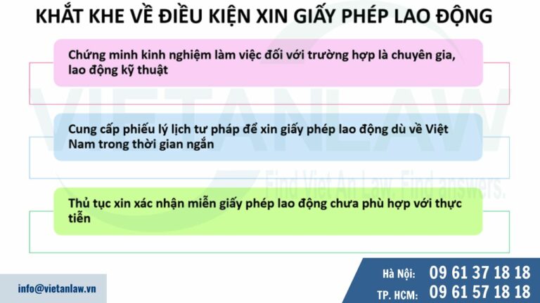 Khắt khe về điều kiện xin cấp giấy phép lao động