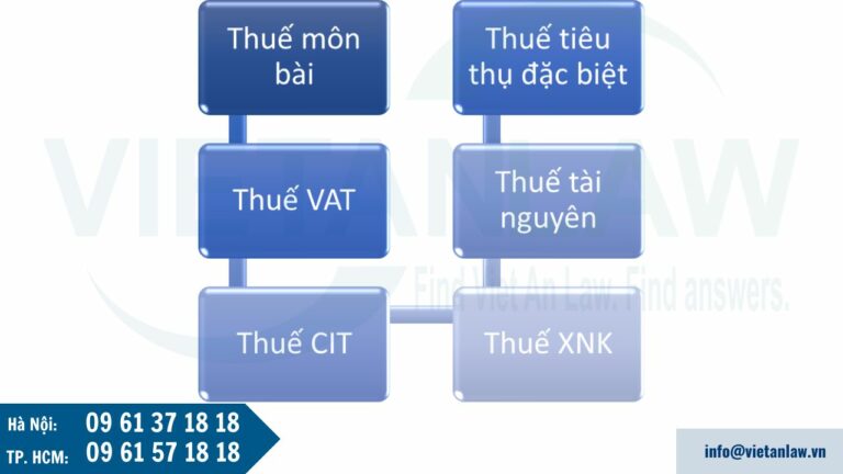 Các loại thuế công ty có vốn đầu tư nước ngoài phải nộp sau thành lập công ty