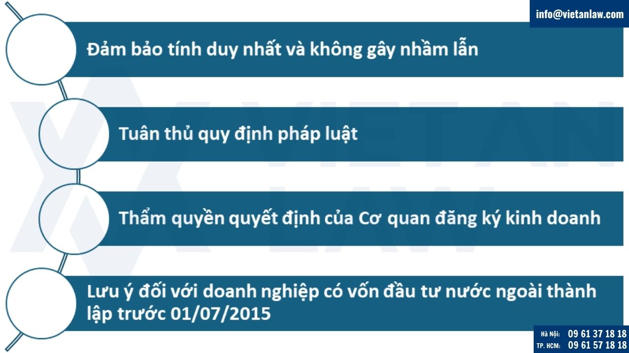 Điều kiện để được chấp thuận thay đổi tên doanh nghiệp