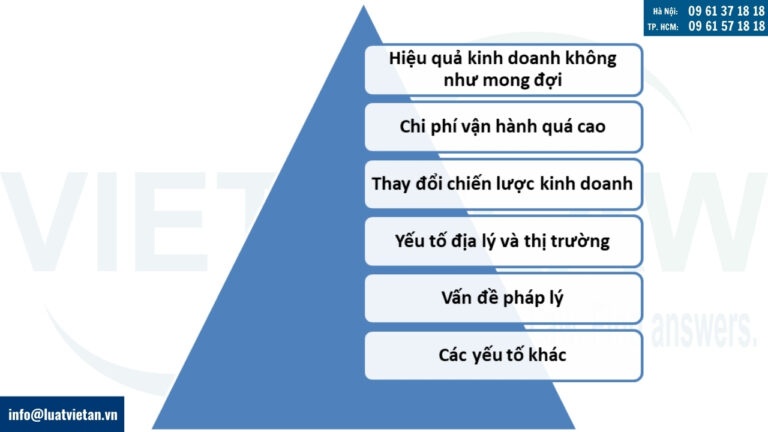 Lý do chấm dứt hoạt động địa điểm kinh doanh