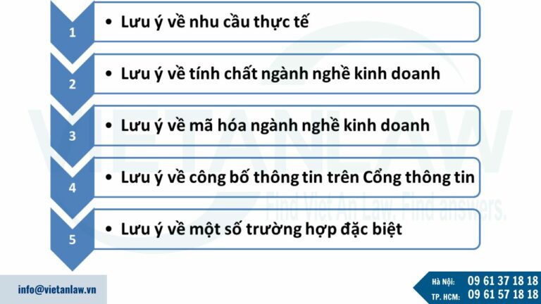 Lưu ý khi thay đổi ngành, nghề kinh doanh của công ty