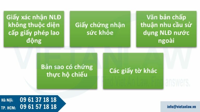 Hồ sơ xin miễn giấy phép lao động