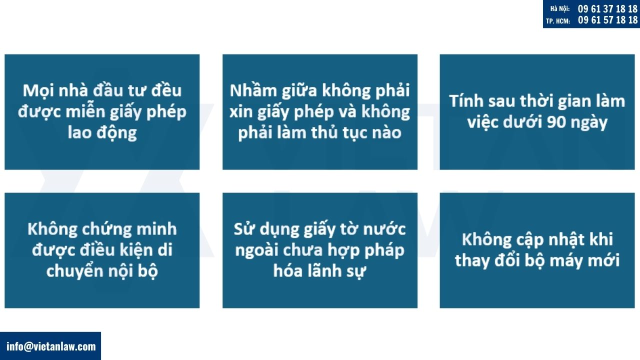 Lỗi thường gặp khi xác định trường hợp miễn giấy phép lao động