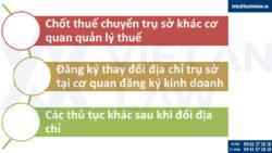 Hướng dẫn chuyển trụ sở khác quận
