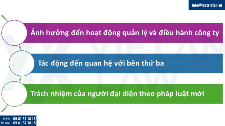 Hệ quả pháp lý của việc thay đổi người đại diện theo pháp luật