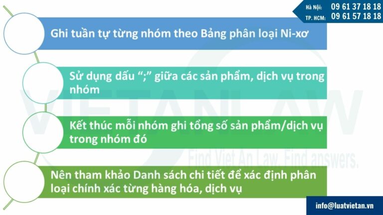 Lưu ý hướng dẫn cách điền phân loại hàng hóa, dịch vụ trong đơn đăng ký nhãn hiệu