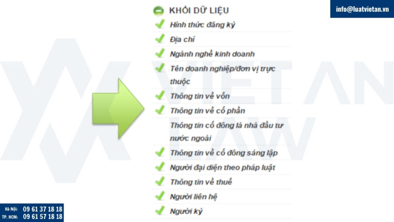 nhập thông tin vào các Khối dữ liệu