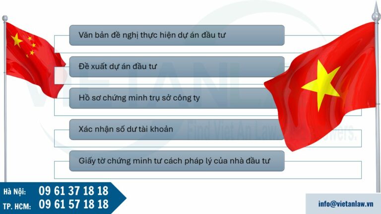 Hồ sơ xin cấp giấy chứng nhận đầu tư của công ty Trung Quốc