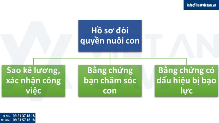 Thành phần hồ sơ cần chuẩn bị để chứng minh có quyền nuôi con