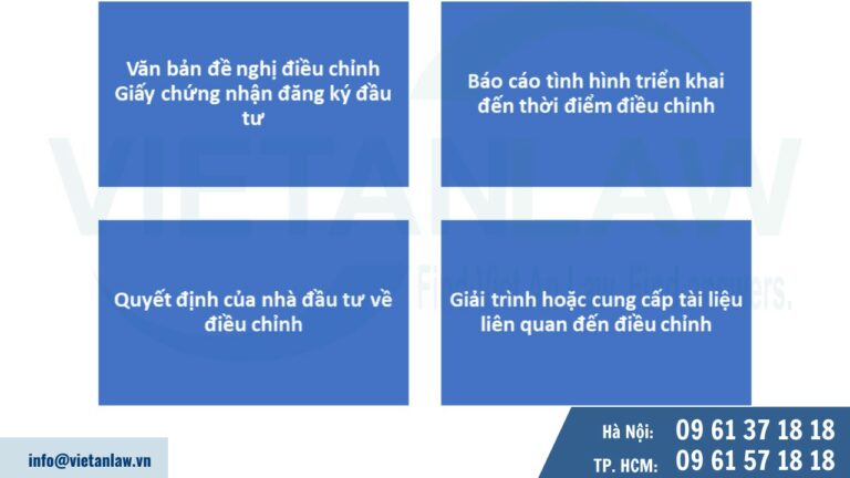 hồ sơ điều chỉnh giấy chứng nhận đăng ký đầu tư