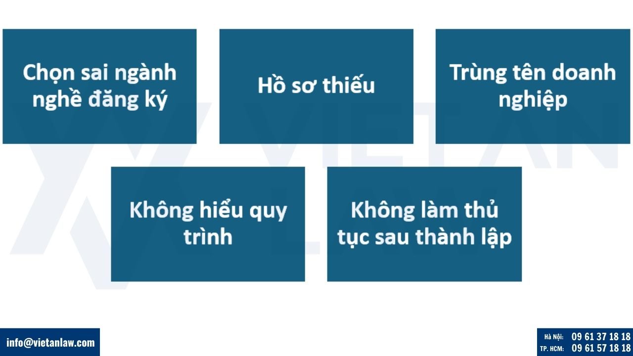 sai lầm khi thành lập công ty