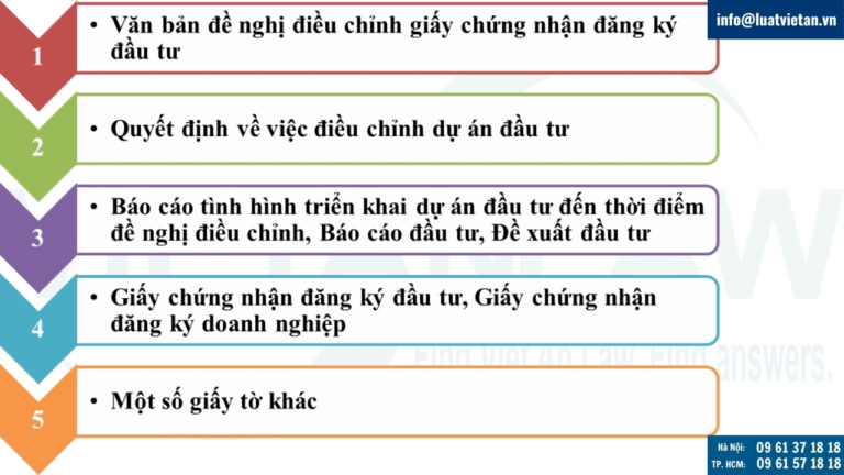 Dịch vụ soạn hồ sơ thay đổi giấy chứng nhận đầu tư
