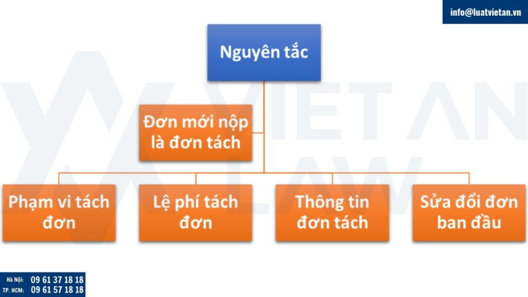 Các nguyên tắc về tách đơn đăng kí nhãn hiệu