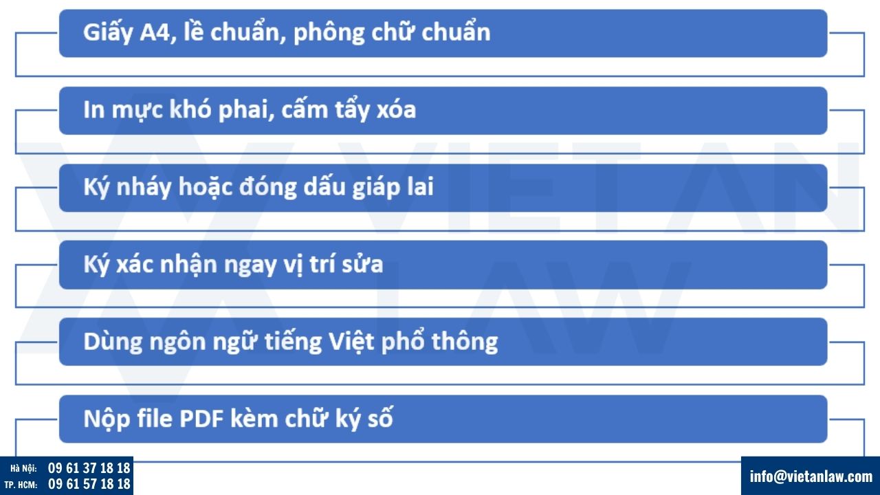 Những lưu ý quan trọng về hình thức khi trình bày mẫu đơn đăng ý nhãn hiệu
