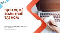 Dịch vụ kế toán thuế trọn gói tại thành phố Hồ Chí Minh