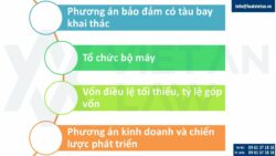 Thành lập công ty kinh doanh vận tải hàng không