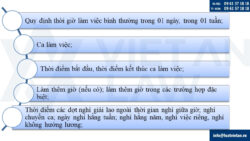 Soạn thảo và đăng ký nội quy lao động