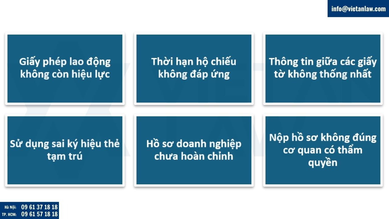 Các lỗi thường gặp khiến hồ sơ tạm trú bị từ chối