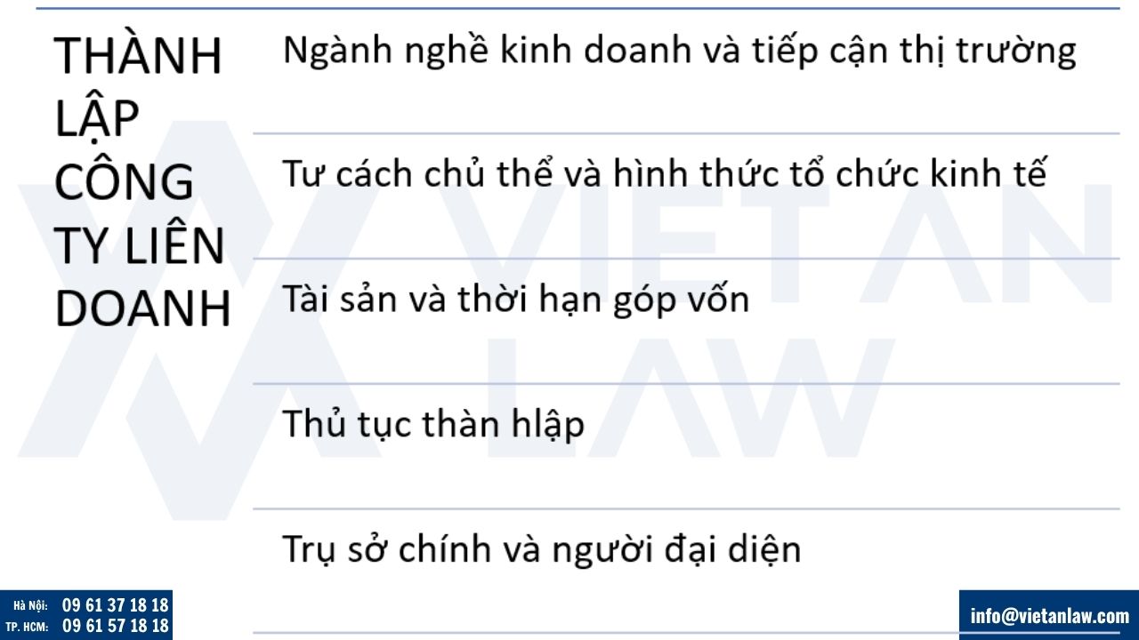 Điều kiện thành lập công ty liên doanh