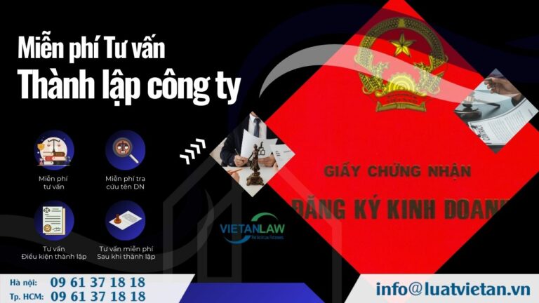 Miễn phí tư vấn Thành lập công ty