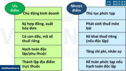 Nên thành lập chi nhánh hay địa điểm kinh doanh