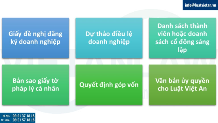Hồ sơ, cần chuẩn bị khi thực hiện thủ tục thành lập công ty