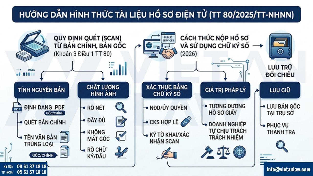 Hướng dẫn hình thức tài liệu trong hồ sơ điện tử đăng ký khoản vay nước ngoài