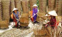 Đăng ký nhãn hiệu cho sản phẩm mây tre đan tại làng Phú Vinh