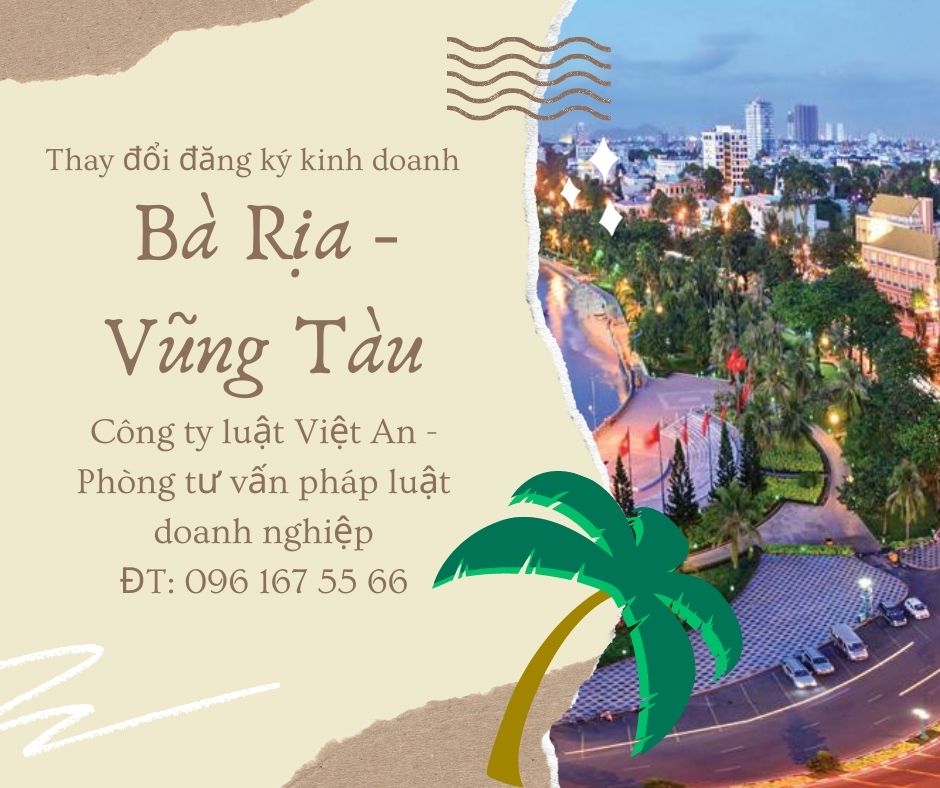 Thay đổi đăng ký kinh doanh tại Bà Rịa Vũng Tàu
