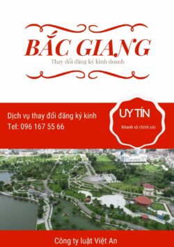 Thay đổi đăng ký kinh doanh tại Bắc Giang