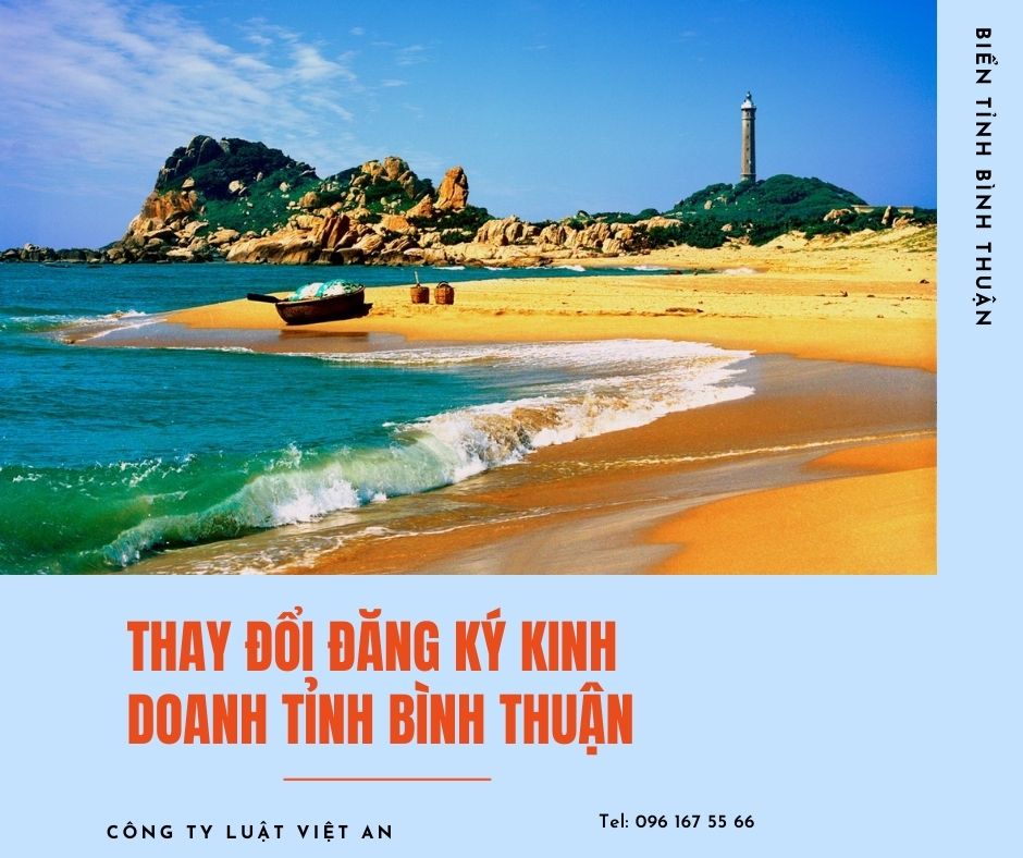 Thay đổi đăng ký kinh doanh tỉnh Bình Thuận