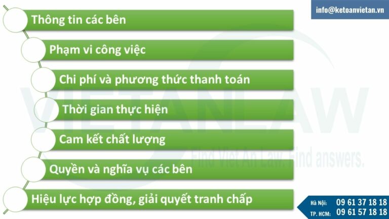 Nội dung Hợp đồng sửa chữa nhà chung cư