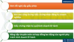 Thủ tục sau thành lập công ty du lịch