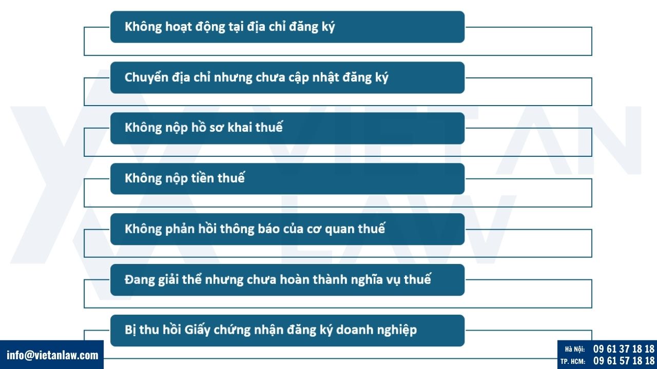 nguyên nhân phổ biến bị khóa mã số thuế