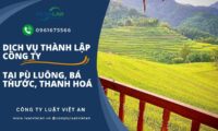 Dịch vụ thành lập công ty kinh doanh du lịch tại Pù Luông