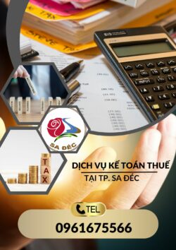 Dịch vụ kế toán thuế tại Tp. Sa Đéc, Đồng Tháp