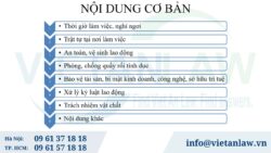 Mẫu nội quy lao động theo quy định của Bộ luật Lao động