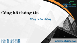 Công bố thông tin bất thường đối với công ty đại chúng