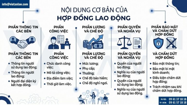 Nội dung chính của hợp đồng lao động theo quy định của luật lao động