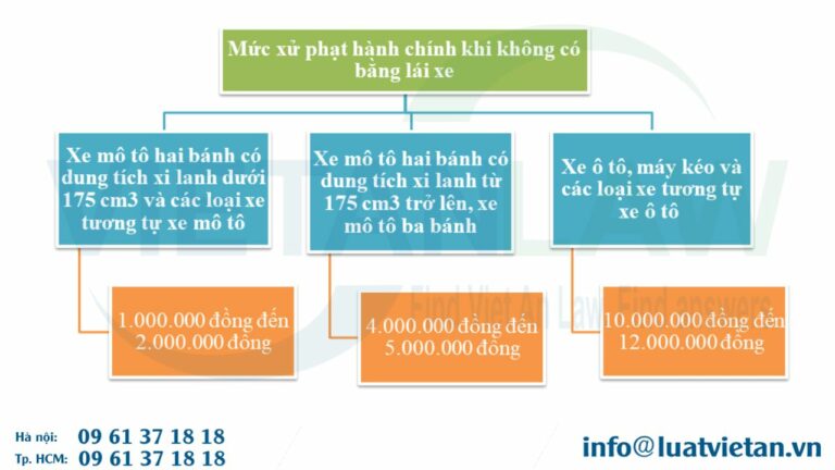 Xử phạt hành chính khi không có bằng lái xe