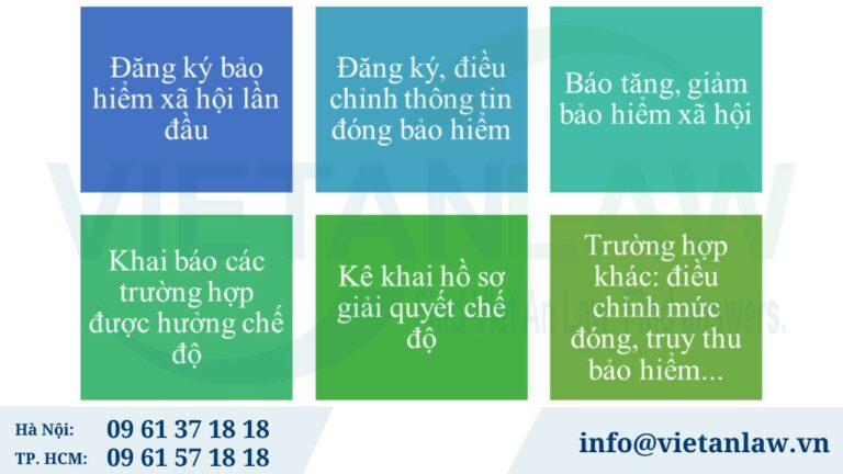 Các trường hợp phải tiến hành kê khai bảo hiểm xã hội