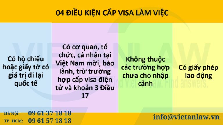 Điều kiện cấp visa làm việc cho người nước ngoài