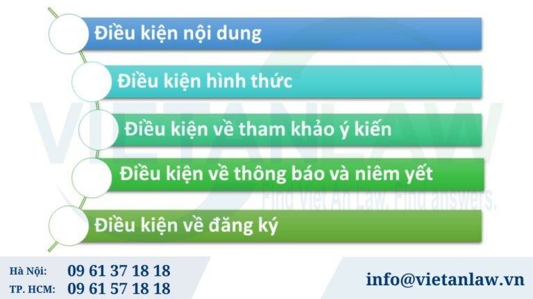 Điều kiện để nội quy lao động có hiệu lực là gì