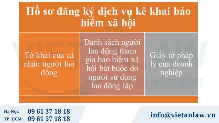 Hồ sơ cần có để đăng ký dịch vụ kê khai bảo hiểm xã hội