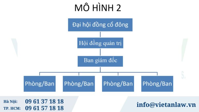 Mô hình 2 - tổ chức và quản lý công ty Cổ phần