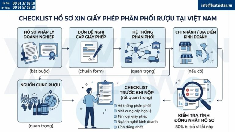 thủ tục xin cấp Giấy phép phân phối rượu
