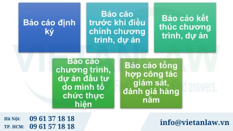 Các loại báo cáo giám sát đầu tư phải nộp