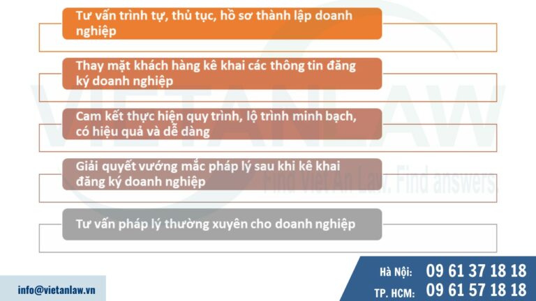 Dịch vụ kê khai các nội dung đăng ký doanh nghiệp