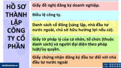 Mẫu hồ sơ thành lập công ty cổ phần