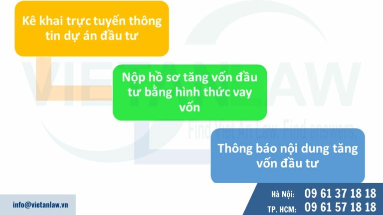 Thủ tục tăng vốn đầu tư công ty có vốn đầu tư nước ngoài